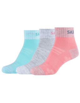 Skechers 3ppk wm mesh ventilation quarter socks sk42022-3060 wielokolorowe 31-34
