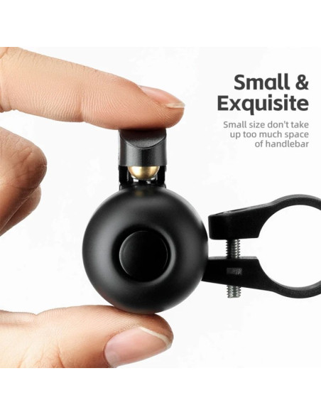 Dzwonek rowerowy rockbros 34210007002 na prawą stronę kierownicy - czarny