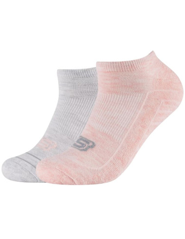Skechers 2ppk basic cushioned sneaker socks sk43024-4281 szare 39-42