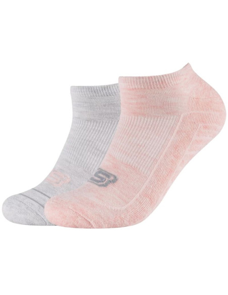 Skechers 2ppk basic cushioned sneaker socks sk43024-4281 szare 39-42