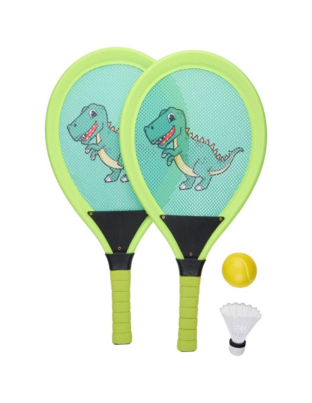 Zestaw do badmintona tenisa jumbo kid eddy toys - dino