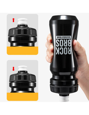 Bidon rowerowy rockbros 600 ml - czarny