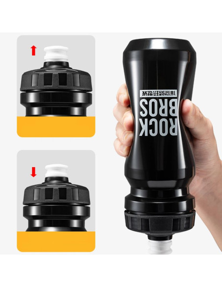 Bidon rowerowy rockbros 600 ml - czarny