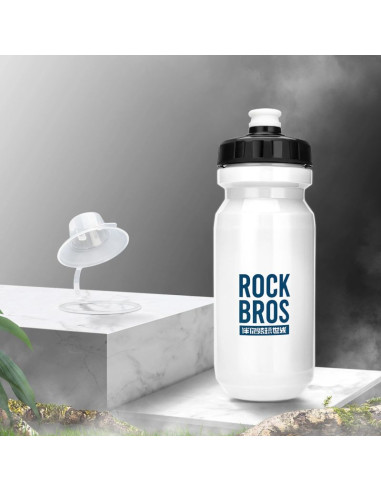 Bidon rowerowy rockbros 600 ml - biały