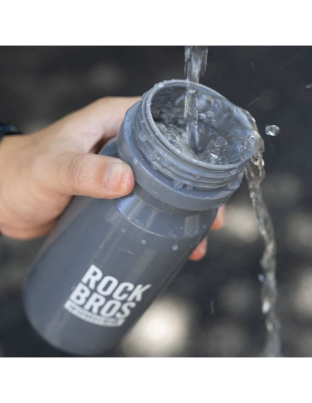 Bidon rowerowy rockbros 600 ml - szary