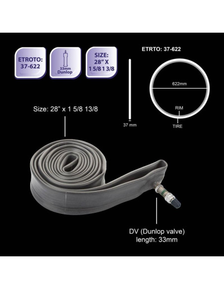 Dętka rowerowa 28x1 5/8 1/3 bicycle gear