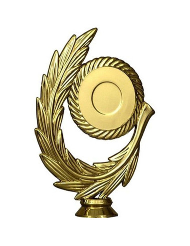 Figurka plastikowa ogólnie - 50mm złoty , plastik z wieńcem  f78/g