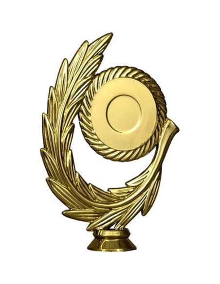 Figurka plastikowa ogólnie - 50mm złoty , plastik z wieńcem  f78/g