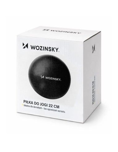 Piłka do ćwiczeń wozinsky wpdp-c22 rehabilitacyjna 25cm - czarna