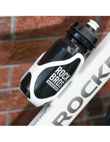 Uchwyt na bidon rockbros lk24-h018 koszyk plastikowy - biały