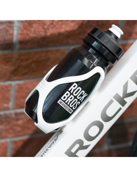 Uchwyt na bidon rockbros lk24-h018 koszyk plastikowy - biały