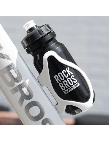 Uchwyt na bidon rockbros lk24-h018 koszyk plastikowy - biały