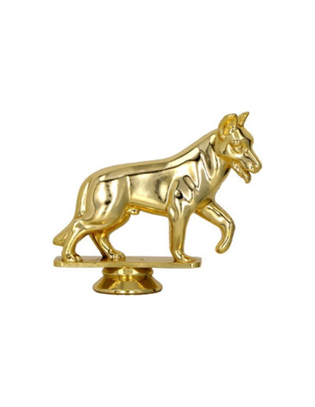 Figurka plastikowa złota - pies