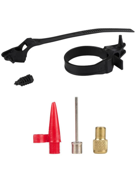 Pompka rowerowa mini 120psi (8bar) dunlop żółta