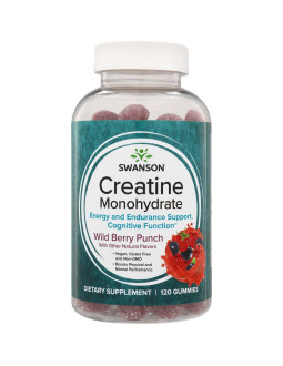 Creatine Monohydrate Wild Berry Punch (120 Żelek)