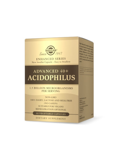 Advanced 40+ Acidophilus - Jelitowa Flora Bakteryjna Bez Kartonika (60 Kaps.)