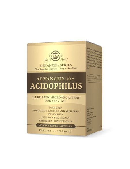 Advanced 40+ Acidophilus - Jelitowa Flora Bakteryjna Bez Kartonika (60 Kaps.)