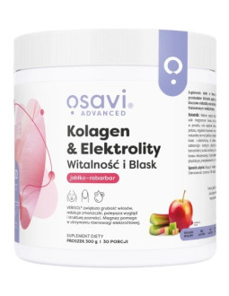 Kolagen I Elektrolity Witalność I Blask, Jabłko-Rabarbar (300 G)