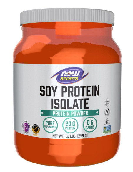 Soy Protein Unflavored - Izolat Białka Sojowego (Smak Naturalny) (544 G)