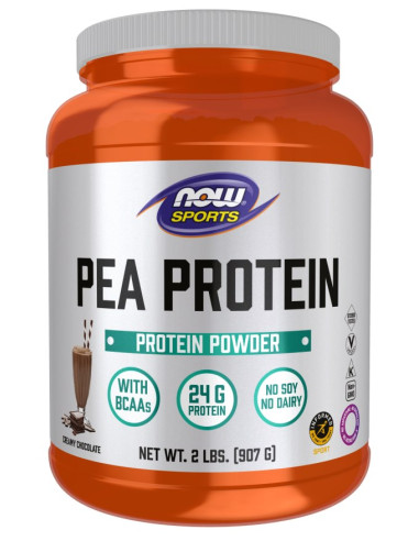 Pea Protein, Creamy Chocolate - Białko Grochowe, Czekoladowe (907 G)