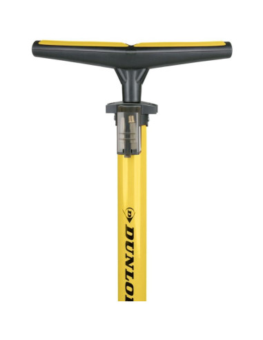 Pompka warsztatowo rowerowa dunlop 230psi (16bar) z manometrem żółty