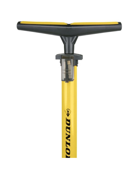 Pompka warsztatowo rowerowa dunlop 230psi (16bar) z manometrem żółty