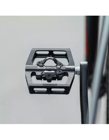 Zestaw pedałów rowerowych rockbros pd15-bk ze stopu aluminium - czarne