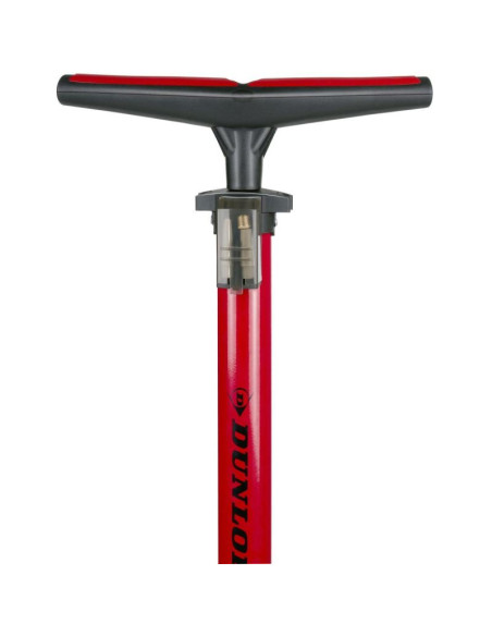 Pompka warsztatowo  rowerowa dunlop 230 psi (16bar) z manometrem czerwony
