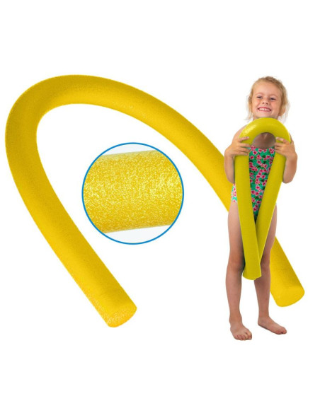 Makaron noodle do nauki pływania na basen comfy żółty