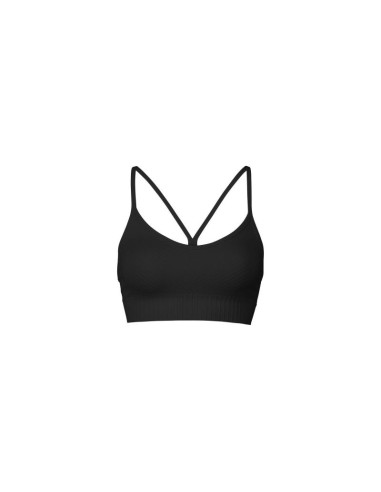 Top sportowy casall seamless graphical rib sports top czarny