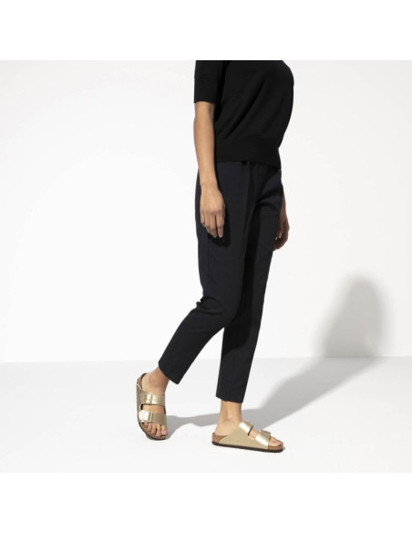Klapki damskie birkenstock arizona birko-flor gold złote regular szerokie (1016110)