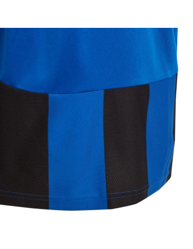 Koszulka dla dzieci adidas striped 24 jersey niebiesko-czarna iw2136