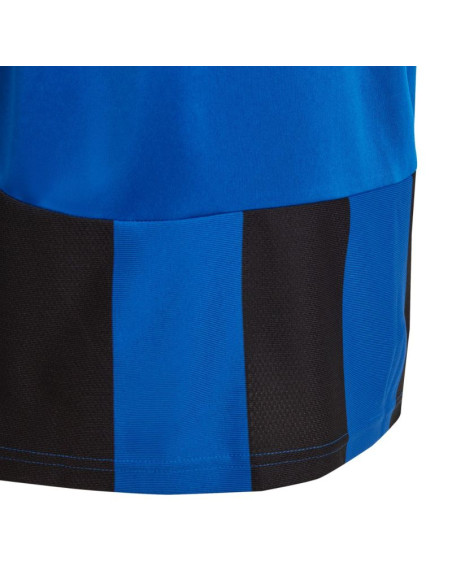 Koszulka dla dzieci adidas striped 24 jersey niebiesko-czarna iw2136