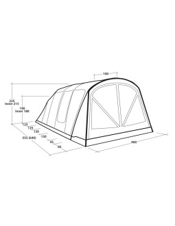 Namiot tunelowy outwell florida 6 air 6 os. zielony 2