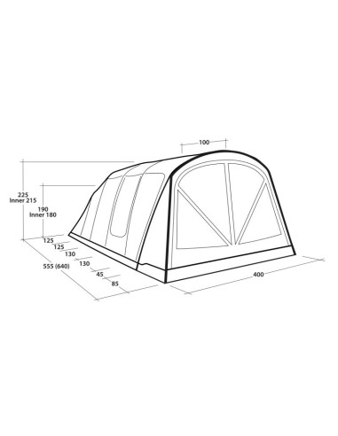 Namiot tunelowy outwell florida 6 air 6 os. zielony