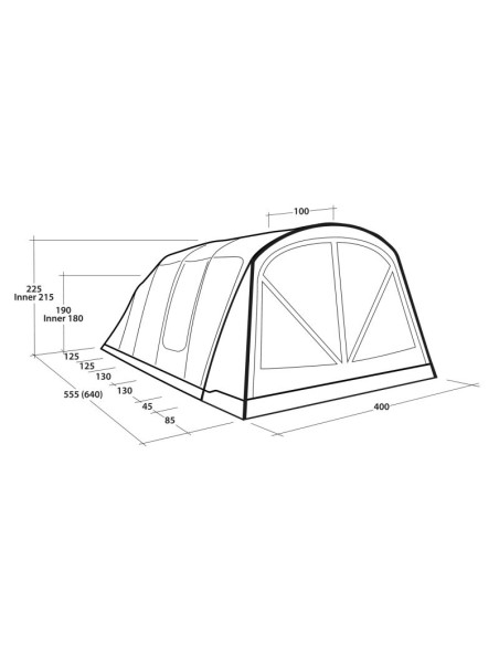 Namiot tunelowy outwell florida 6 air 6 os. zielony