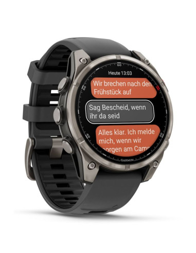 Zegarek sportowy garmin fenix 8 pro amoled 47mm sapphire titanium
