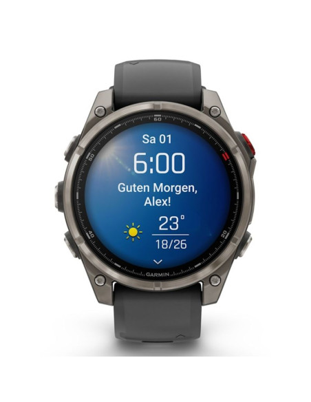 Zegarek sportowy garmin fenix 8 pro amoled 47mm sapphire titanium