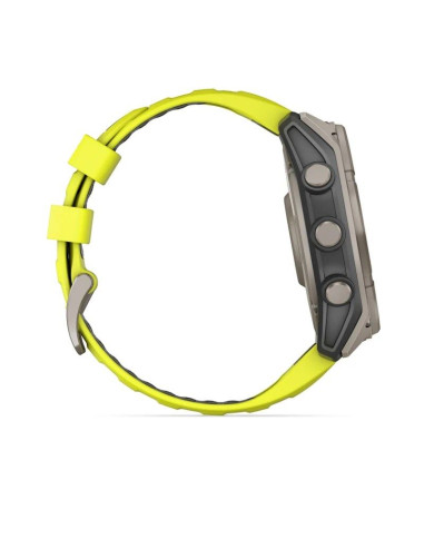 Zegarek garmin fenix 8 solar sapphire titanium amp yellow/graphite