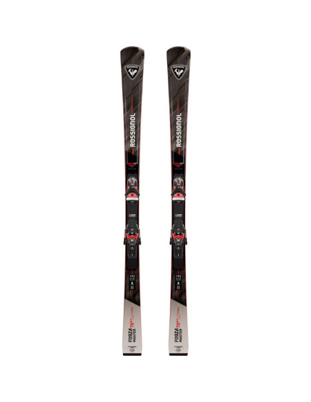 Narty rossignol forza 70' ti+ master r22 / spx 14 rockerace gw red metal