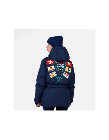 Kurtka narciarska damska rossignol w jcc flag down parka niebieska
