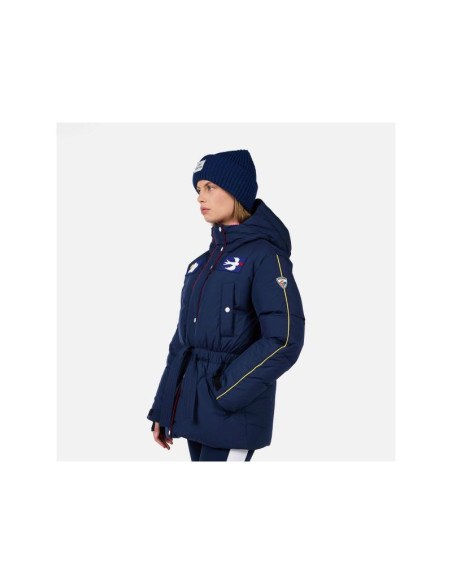 Kurtka narciarska damska rossignol w jcc flag down parka niebieska