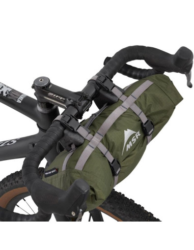 Msr hubba hubba bikepack 2 os. zielony, czerwony, biały namiot trójkątny