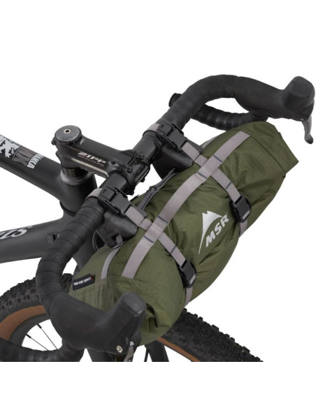 Msr hubba hubba bikepack 2 os. zielony, czerwony, biały namiot trójkątny