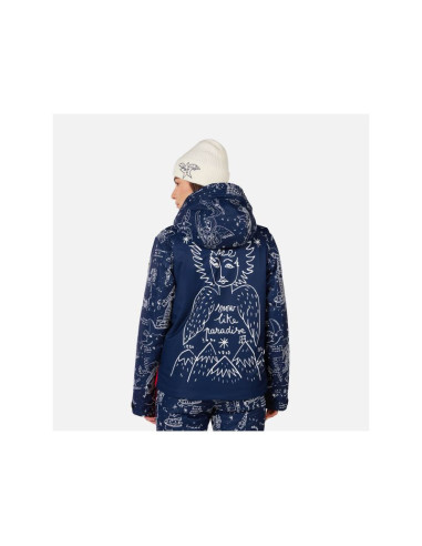 Kurtka narciarska damska rossignol w jcc sublim jkt granatowa
