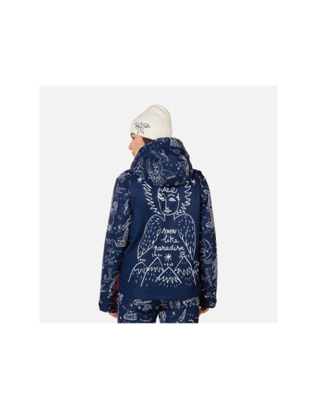 Kurtka narciarska damska rossignol w jcc sublim jkt granatowa
