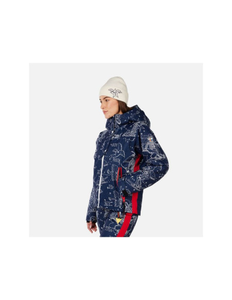 Kurtka narciarska damska rossignol w jcc sublim jkt granatowa