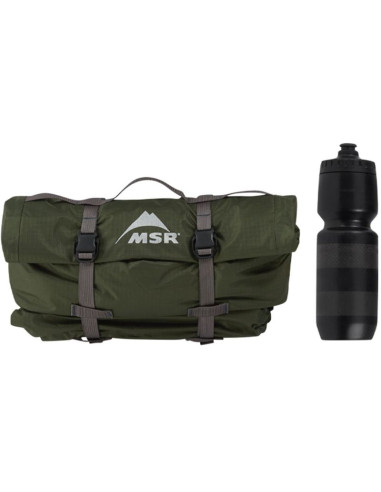 Msr hubba hubba bikepack 1 os. zielony, czerwony, biały namiot trójkątny