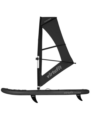 Virtufit deska sup surfer 305 z żaglem i akcesoriami czarny
