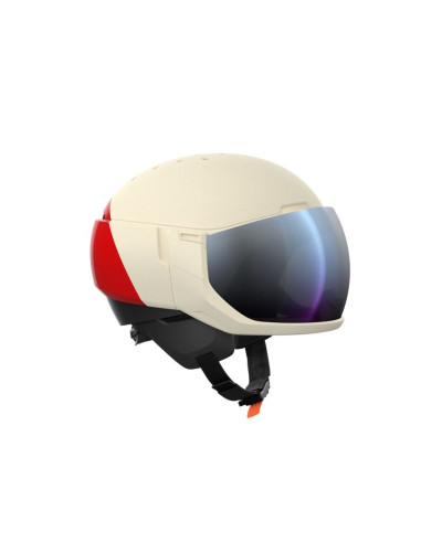Kask narciarski poc levator mips biało/czerwony